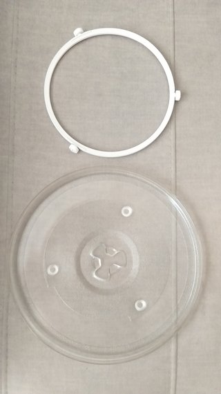 Plato giratorio de microondas con anillo