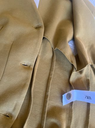 Chaleco Zara Verde Oliva Talla M
