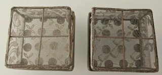 2 Cajitas Joyero con abalorios