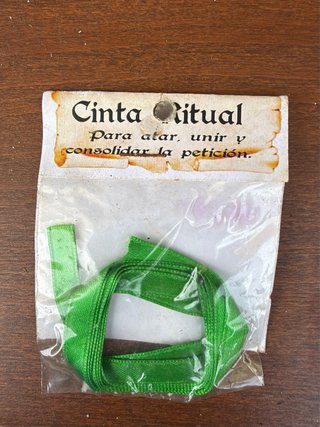 Cinta Ritual Verde para atar, unir y consolidar