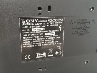 Televisión Sony Bravia