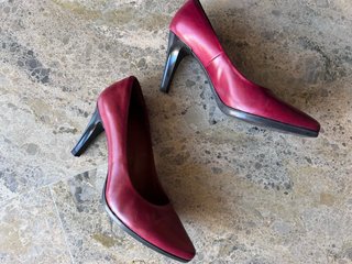 Zapatos de tacón rojos Desiree