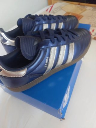 Adidas Samba Zapatillas Azul/Plata