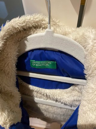 Plumífero Azul Benetton para Niño