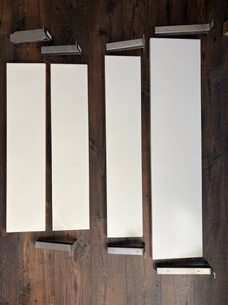 Estanterías Bergshult/Granhult Blancas + Soportes