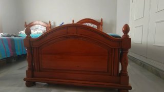 2 Camas 90cm Madera Pino Cerezo