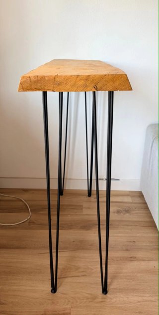 Mesa alta de estilo rustico industrial