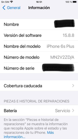 iPhone 6S Plus Plata Silver– 32 GB