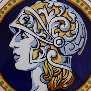 A2 AZULEJO ANTIGUO MODERNISTA SOLDADO