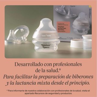 Set Biberón Tommee Tippee 60ml + Accesorios