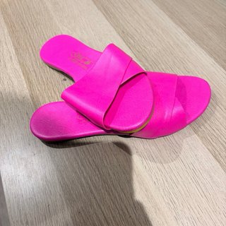 Sandalias Planas Fucsia Talla 40