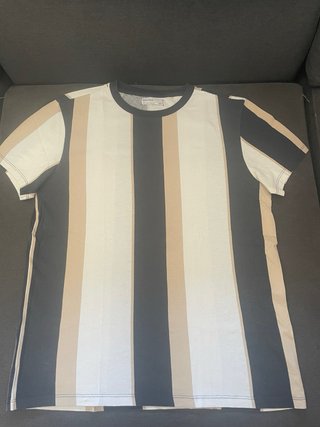 Camiseta a Rayas Bershka - Talla S