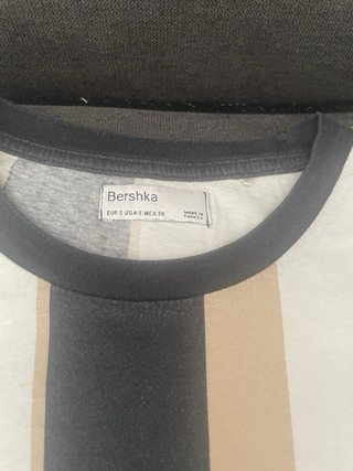 Camiseta a Rayas Bershka - Talla S