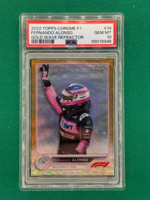 Fernando Alonso 2022 Topps Chrome F1 PSA 10