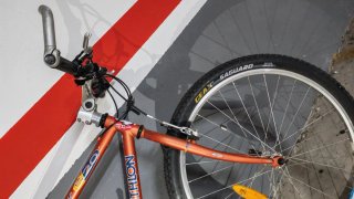 Bicicleta de Montaña Decathlon Naranja