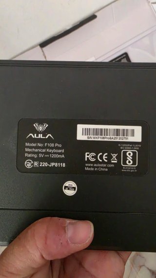 Teclado Mecánico AULA F108 Pro