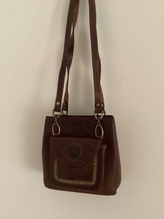 Bolso Campero de Piel Marrón