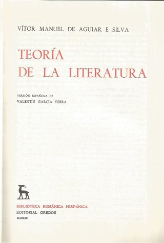 TEORÍA DE LA LITERATURA - VÍTOR MANUEL DE AGUILAR