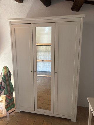 Armario Ropero Ikea Blanco con Espejo