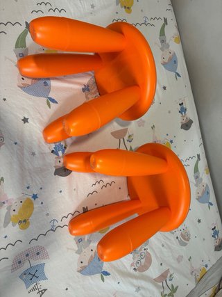 2 Taburetes Infantiles Ikea Naranjas
