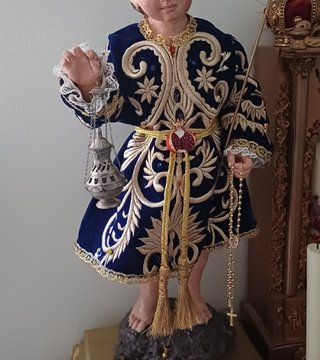 Vestido para Niño Jesús hasta 45 cm