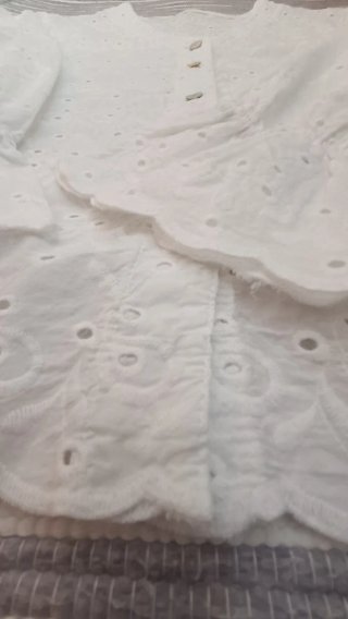 Blusa blanca mujer bordada