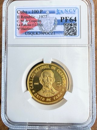 100 Pesos Cubanos Oro