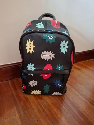 Mochila Zara Estampada Multicolor