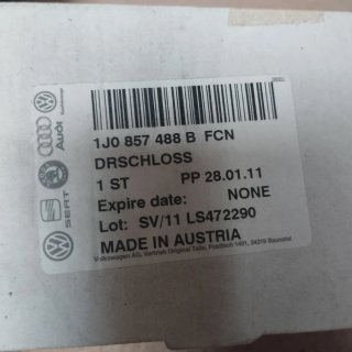 Cierre cinturón trasero VW