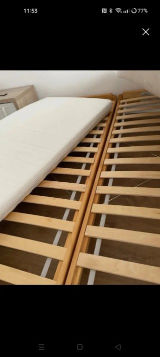 Cama apilable Utaker + colchón Afjall