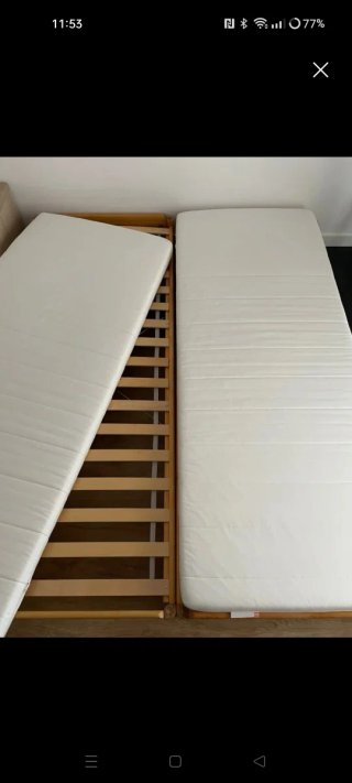 Cama apilable Utaker + colchón Afjall