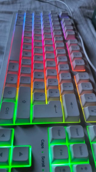Teclado Mars Gaming MK023W TKL RGB Blanco