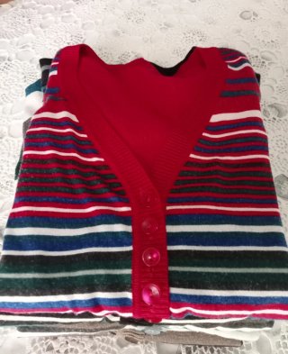 Cardigan fibra naturale