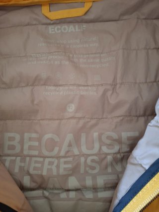 Plumífero Ecoalf Amarillo Talla 12 Años
