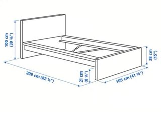 Cabecero IKEA Malm 90cm Blanco