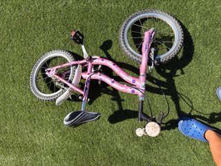 Bicicleta infantil rosa 14 pulgadas