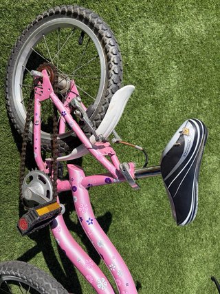 Bicicleta infantil rosa 14 pulgadas
