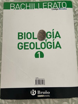 Biología y geología 1 Bachillerato