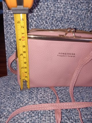 Bolso Monedero Rosa pastel HENGSHENG con Correa