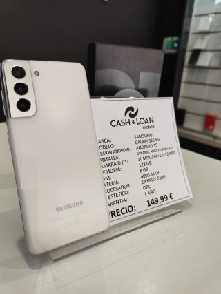 Samsung Galaxy S21 5G 128GB Blanco