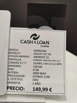 Samsung Galaxy S21 5G 128GB Blanco