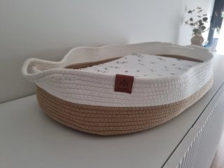 Cambiador de Bebé con Cesta de Cuerda