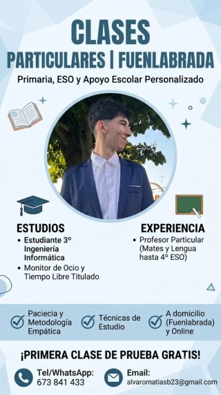 Profesor particular primaria y ESO
