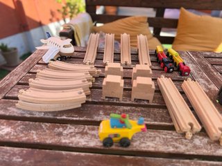 Lote Trenes y Vías de Madera IKEA LILLABO, avion