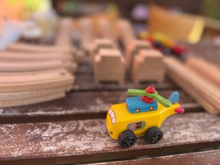 Lote Trenes y Vías de Madera IKEA LILLABO, avion