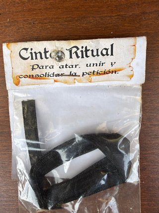 Cinta Ritual Negra para Peticiones