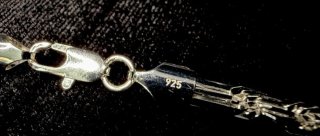 Cadena de plata estilo eslabón