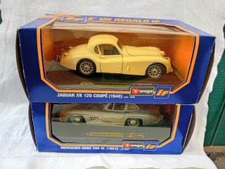 Burago IP - Jaguar XK 120 Coupé & Mercedes 300 SL
