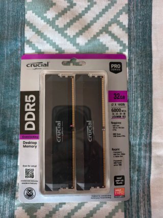 Memoria RAM Crucial DDR5 32GB (2x16GB) 6000MHz