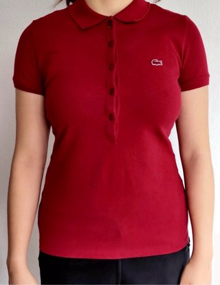 Camiseta de algodón,Lacoste Roja Talla S